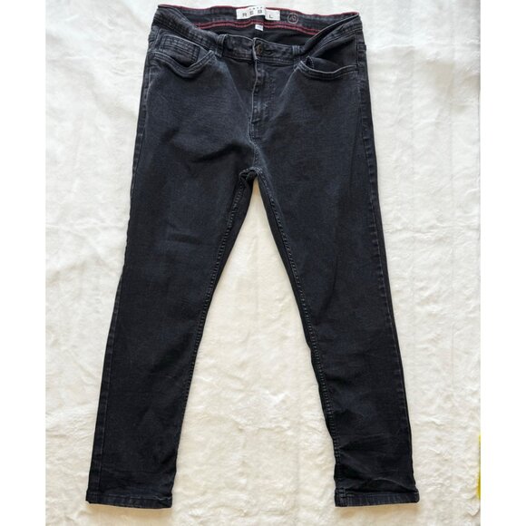 Artful Rebel Men's Jeans Denim Straight Stretch 34/30 Black - Picture 1 of 7
